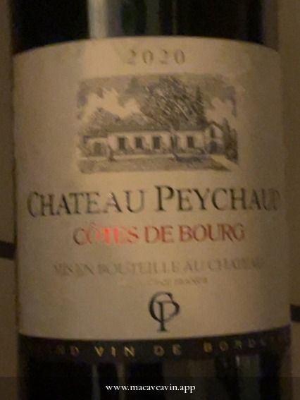 Étiquette de Château Peychaud, Château Peychaud