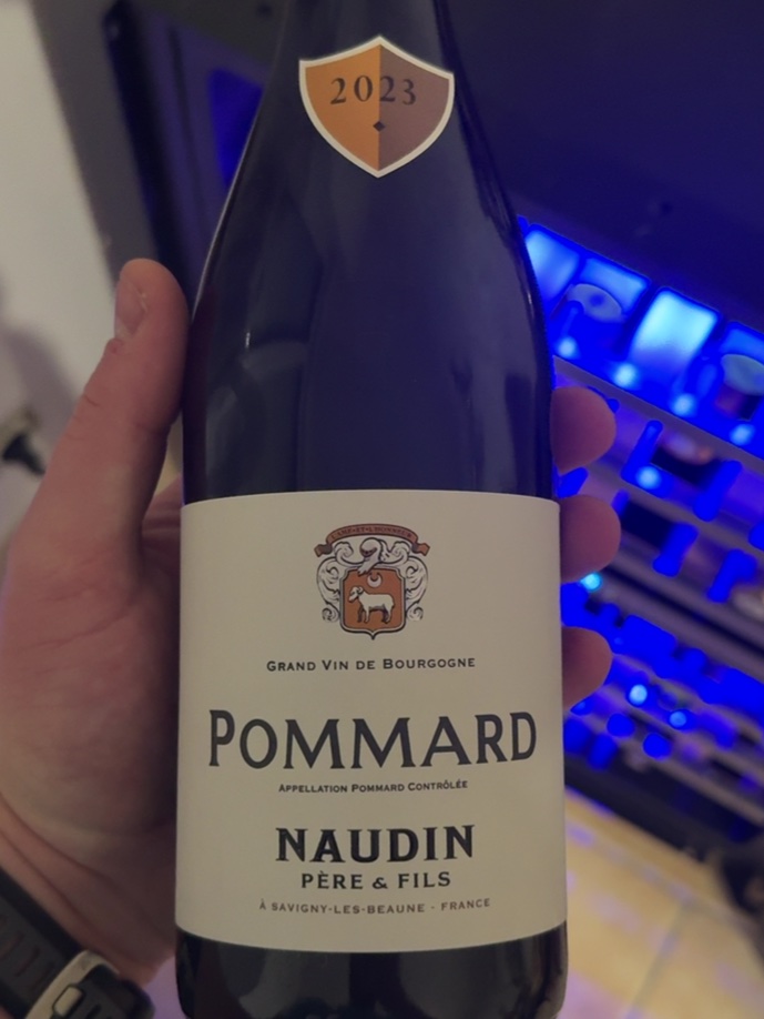 Étiquette de Naudin Père & Fils Pommard, Doudet Naudin
