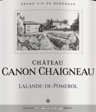 Étiquette de Château Canon Chaigneau, Château Canon Chaigneau