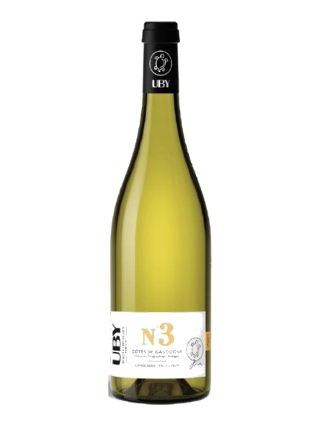 Étiquette de UBY N°3 Colombard Sauvignon, Domaine UBY