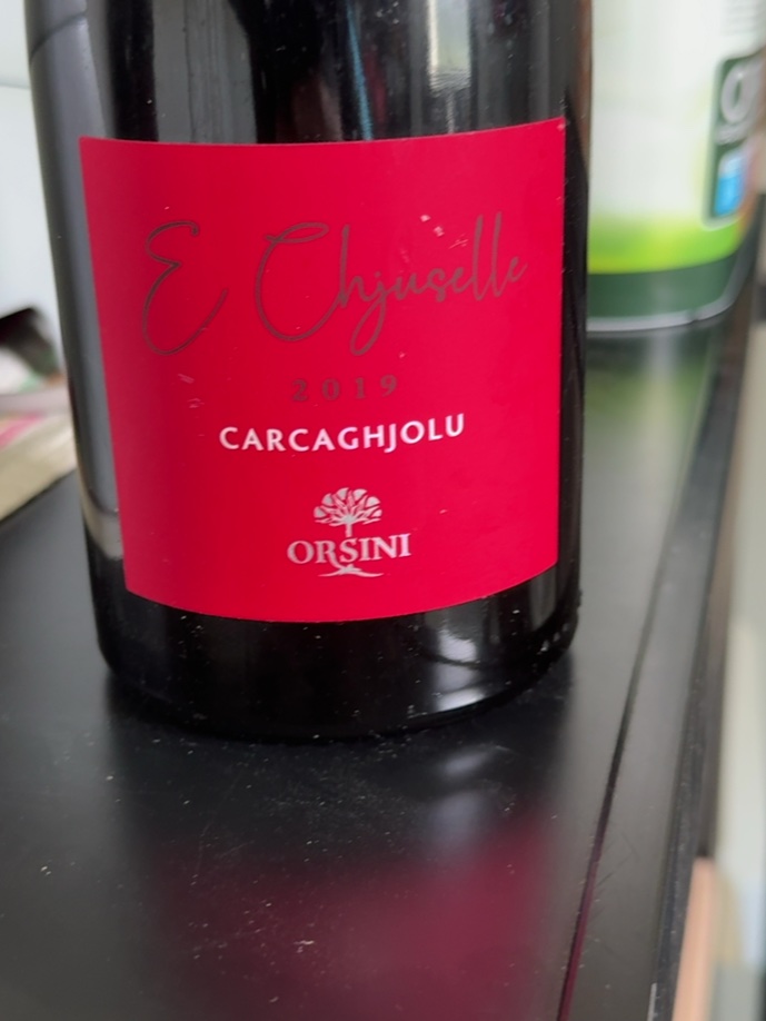 Étiquette de E Chjuselle Carcaghjolu, Domaine Orsini