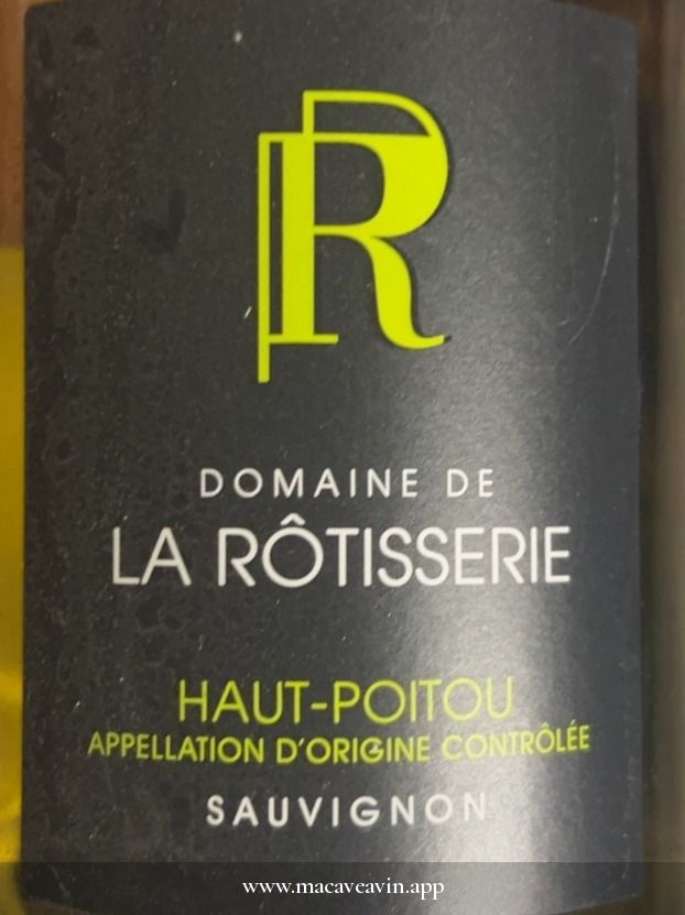 Étiquette de Haut-Poitou Sauvignon Blanc, Domaine de la Rôtisserie
