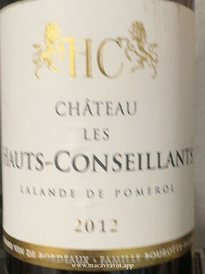 Étiquette de Château Les Hauts-Conseillants, Château Les Hauts-Conseillants