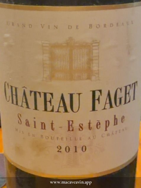 Étiquette de Château Faget, Château Faget
