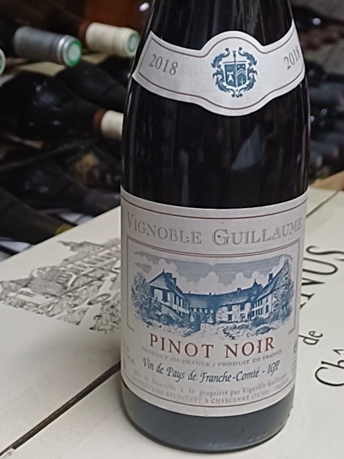 Étiquette de Pinot Noir, Vignoble Guillaume