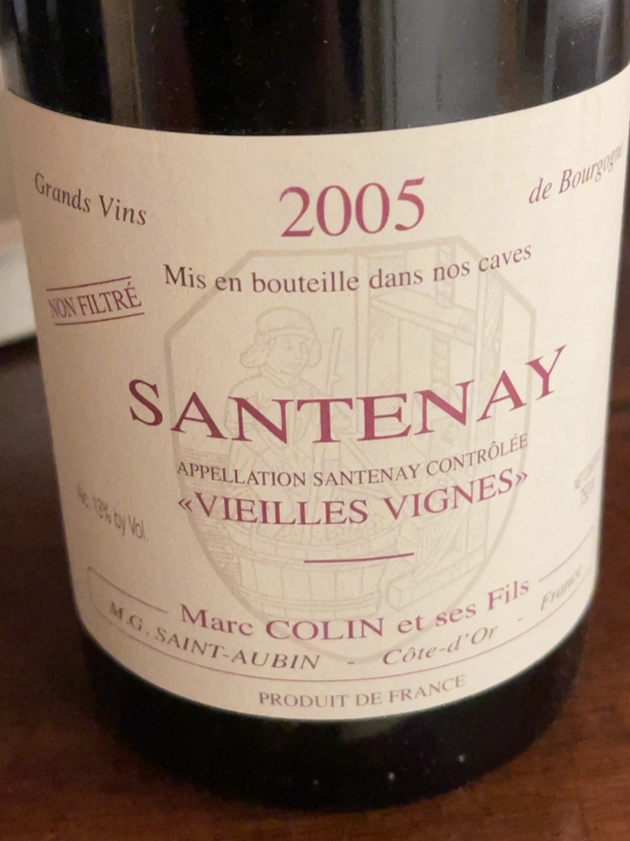 Étiquette de Santenay 1er Cru La Comme, Domaine René Lequin-Colin