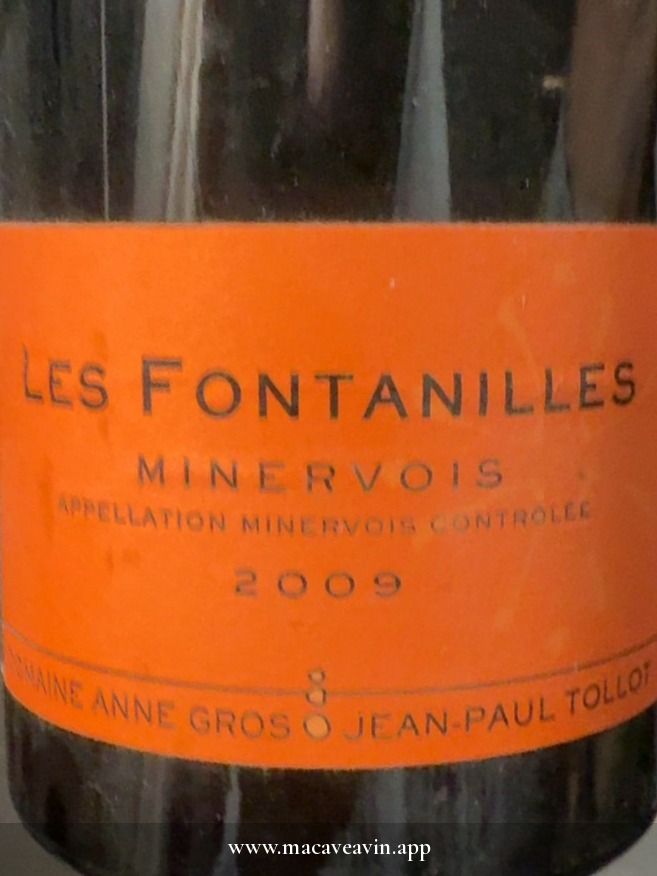 Étiquette de Les Fontanilles, Domaine Anne Gros & Jean-Paul Tollot