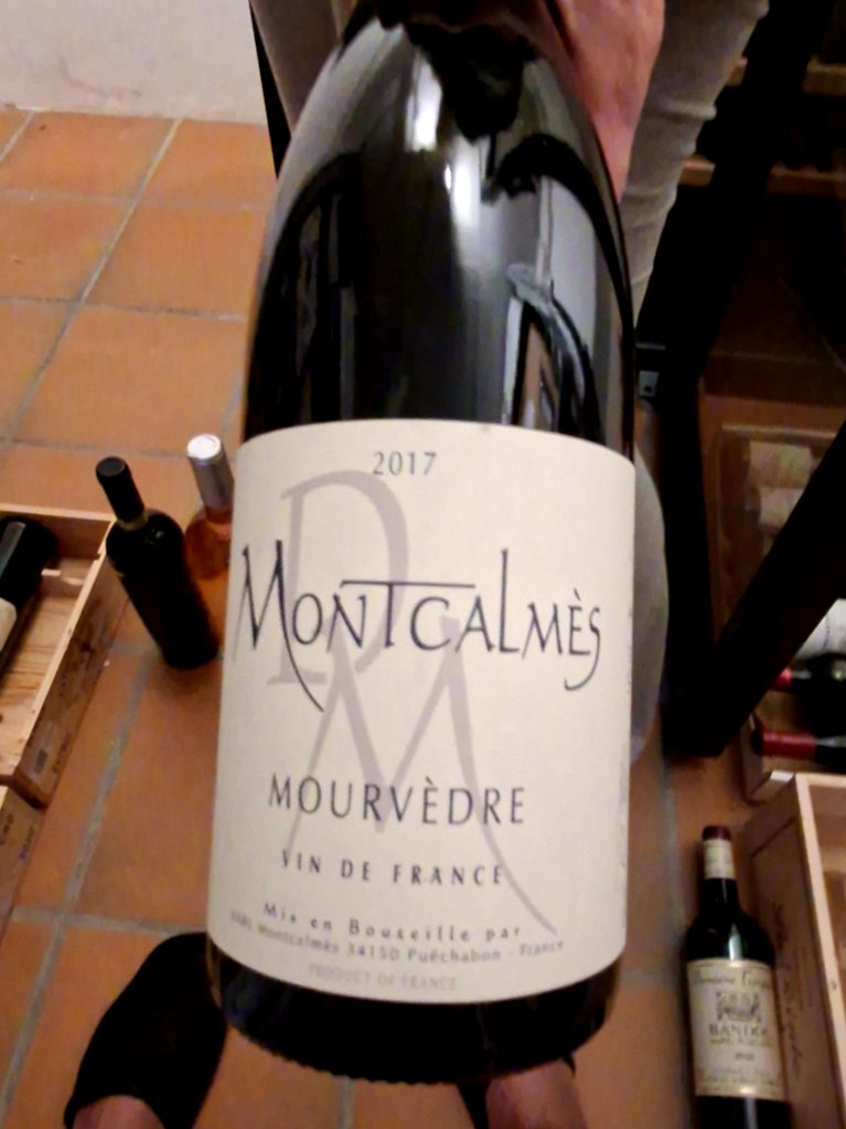 Étiquette de Mourvèdre, Domaine de Montcalmès
