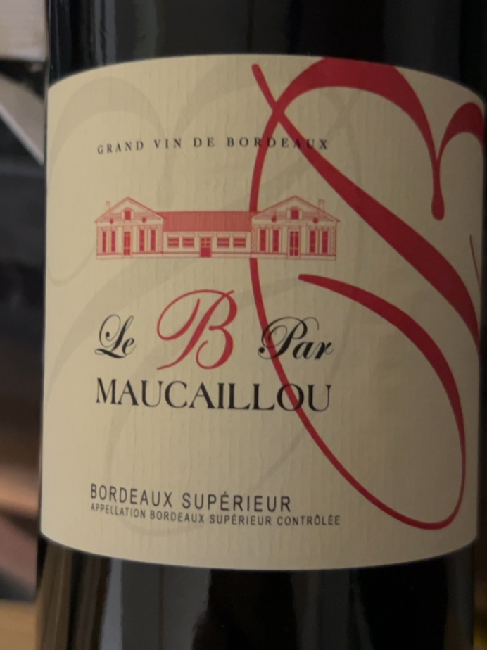 Étiquette de Le B par Maucaillou, Château Maucaillou