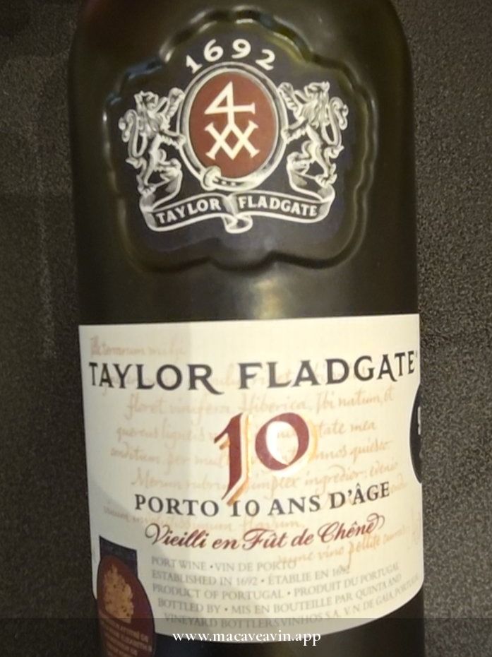 Étiquette de 10 Year Old Tawny, Taylor Fladgate