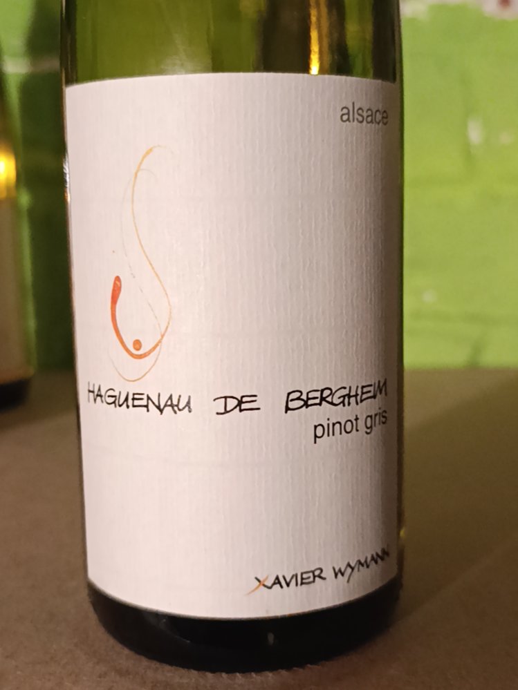 Étiquette de Haguenau de Bergheim, Domaine Xavier Wymann