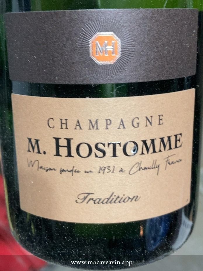 Étiquette de Cuvée Tradition Brut, M. Hostomme et Fils