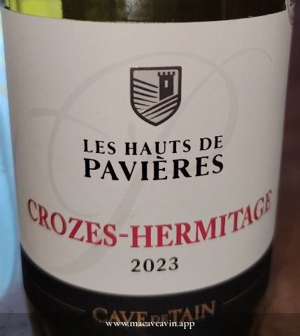 Étiquette de Les Hauts de Pavières, Héritiers Gambert