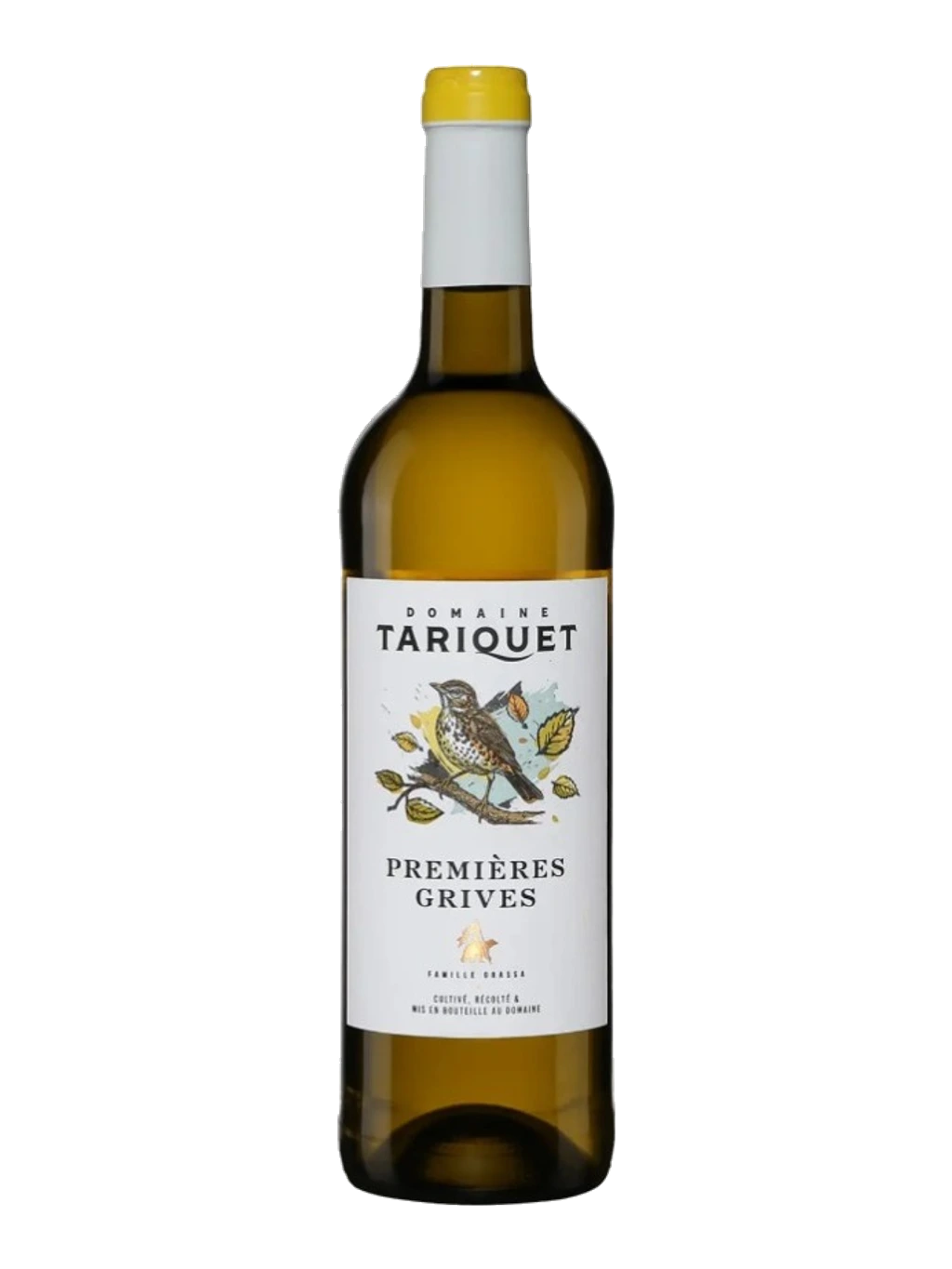 Étiquette de Côtes de Gascogne Premières Grives, Domaine Tariquet