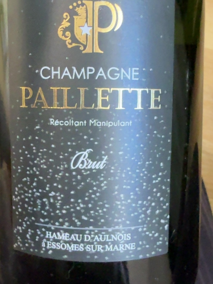 Étiquette de Brut, Champagne Paillette