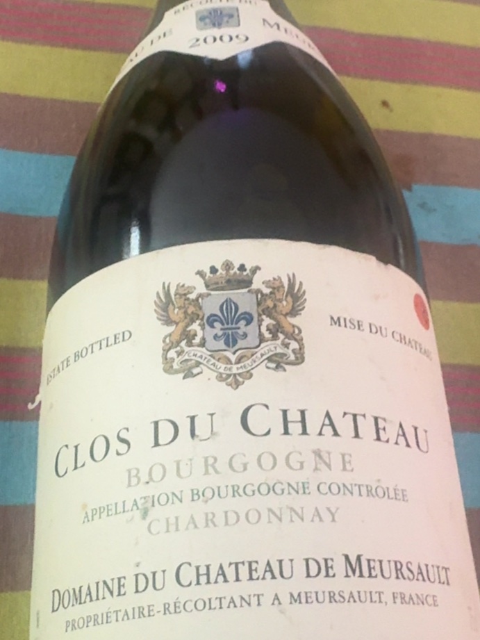 Étiquette de Bourgogne Clos du Château, Château de Meursault