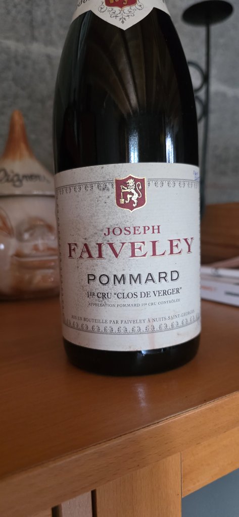 Étiquette de Pommard Clos de Verger, Domaine Faiveley
